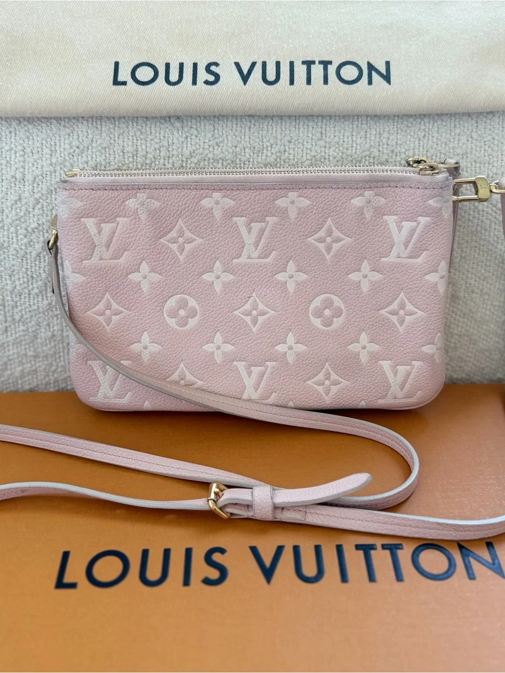 Louis Vuitton Pastel Pink Monogram Crossbody Pochette